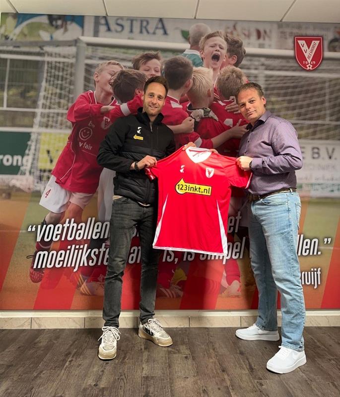 123Inkt.nl nieuwe hoofdsponsor jeugd